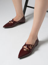 Ballerinas Met Riempjes Tamaris Rood women 45-vue-porte